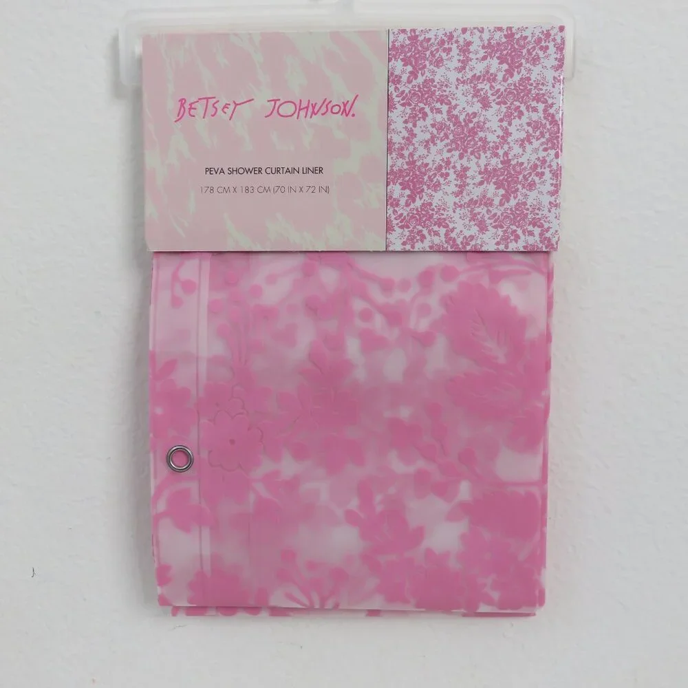 (#117) Betsey Johnson PEVA Curtain Liner Shower Curtain